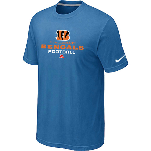 Nike Cincinnati Bengals Critical Victory NFL T-Shirt - Light Blue